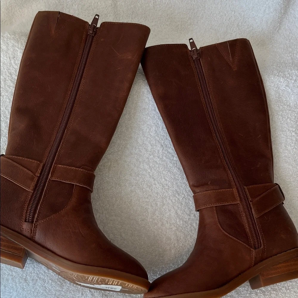 GB Girls Brown Knee-High Boots